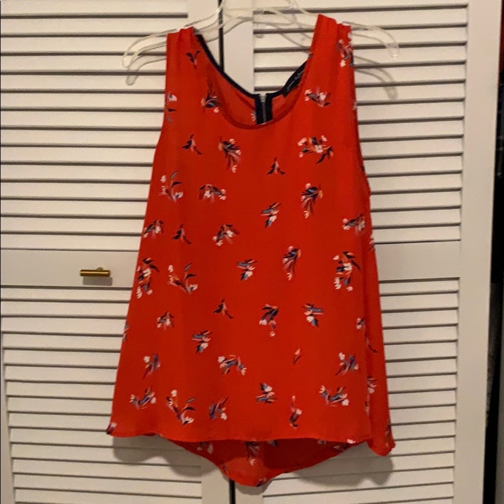 Red Top with print.